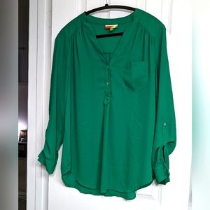 Kelly Green Blouse